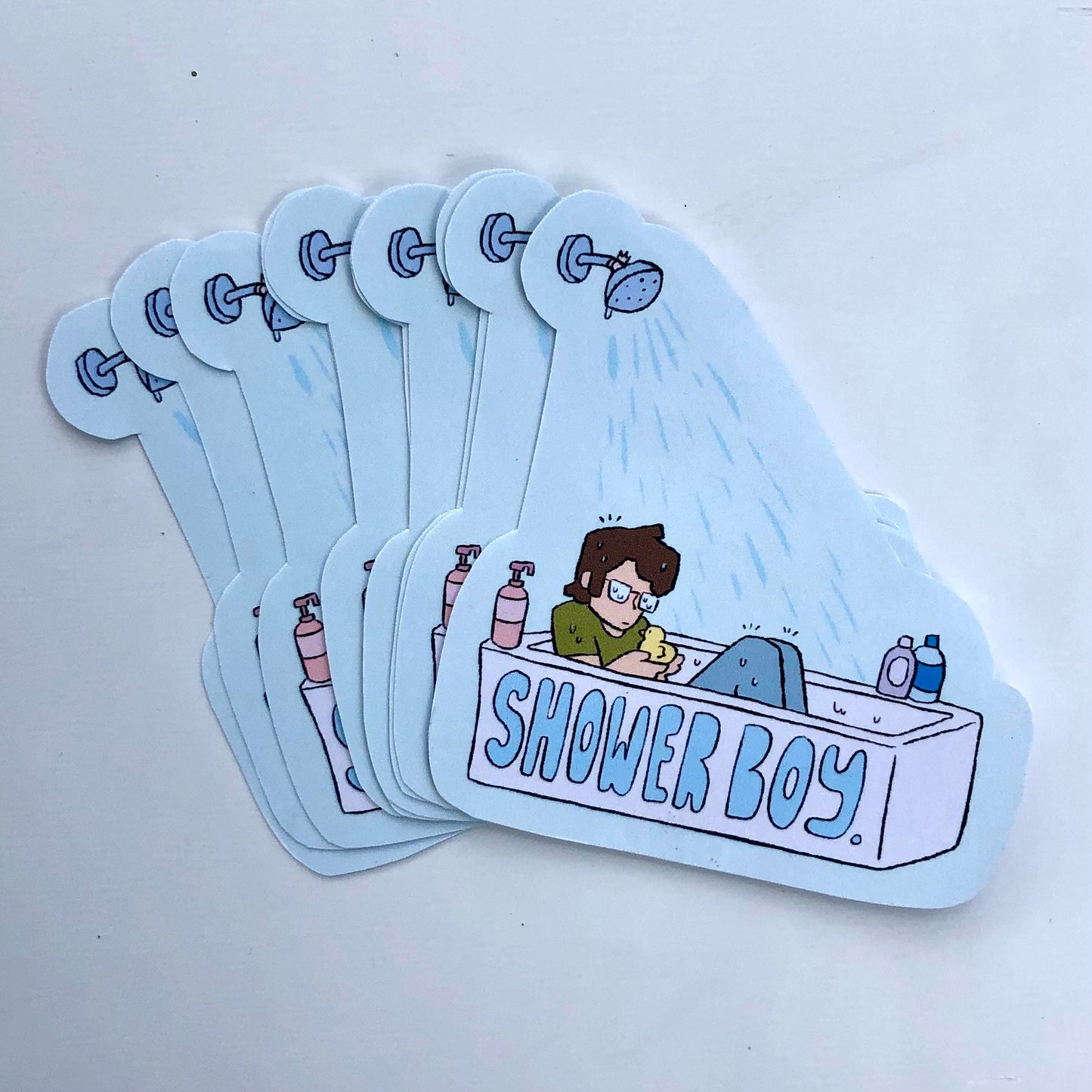 Shower Boy Sticker