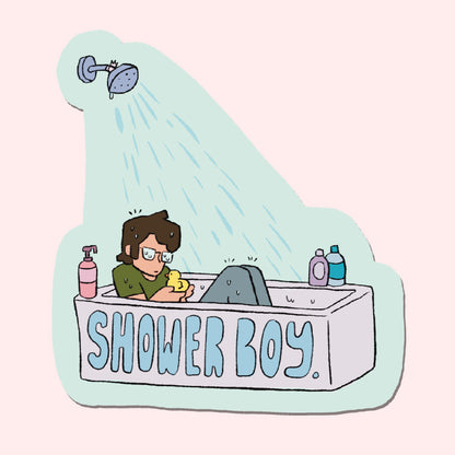 Shower Boy Sticker