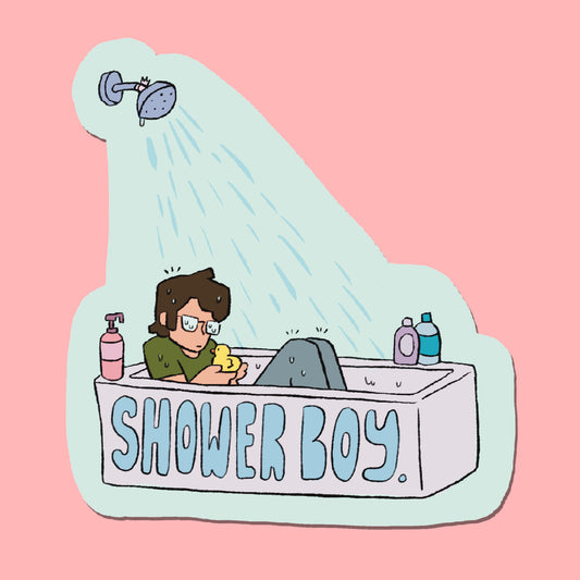 Shower Boy Sticker