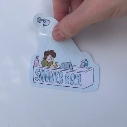 Shower Boy Sticker
